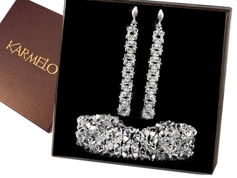 Kryštály svadobných šperkov od Swarovski KP51