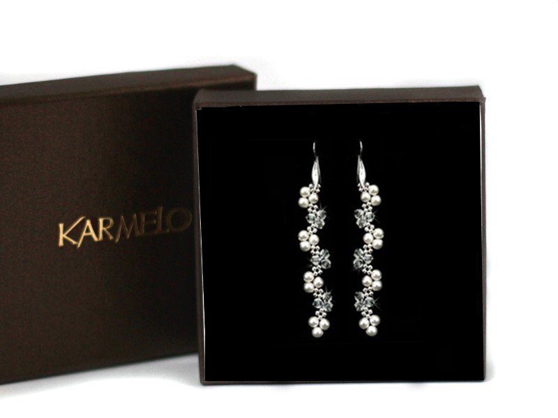 Svadobné šperky Krištáľ Swarovski Náušnice KR16