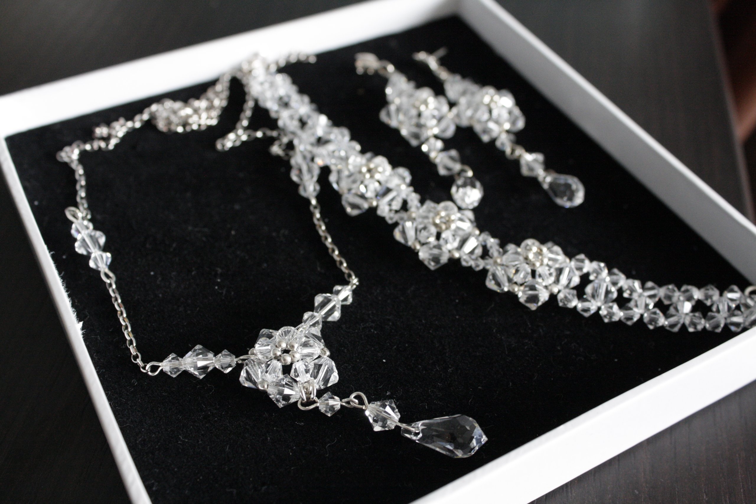 Strieborné svadobné šperky Swarovski