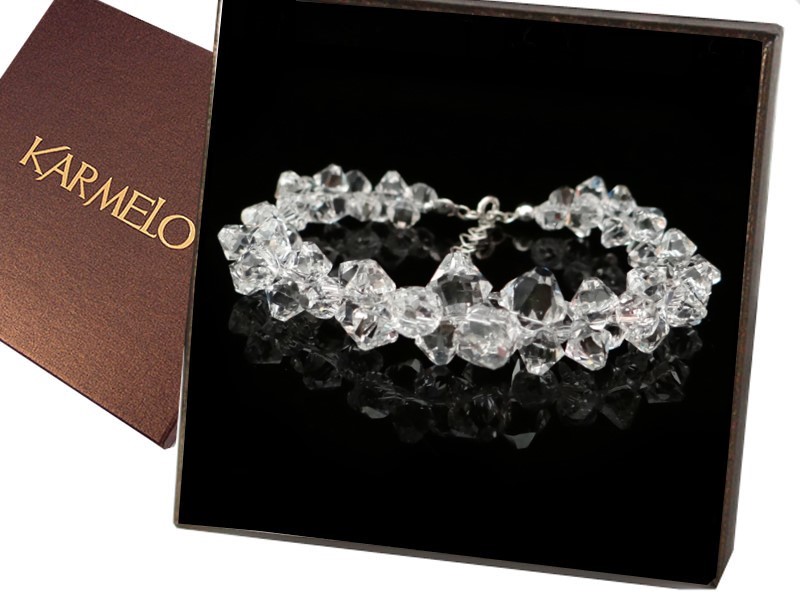 Svadobné šperky s kryštálmi Swarovski BR31