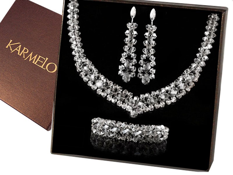 Svadobné šperky s kryštálmi Swarovski KP11
