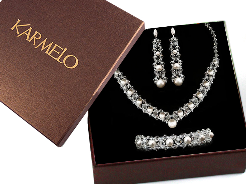 Svadobné šperky s kryštálmi Swarovski a perlami