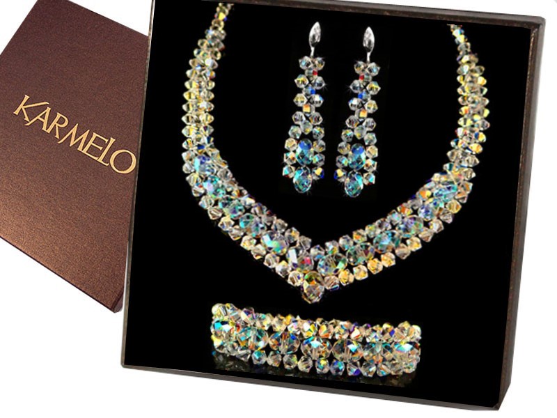 Svadobné šperky s kryštálmi Swarovski KP10