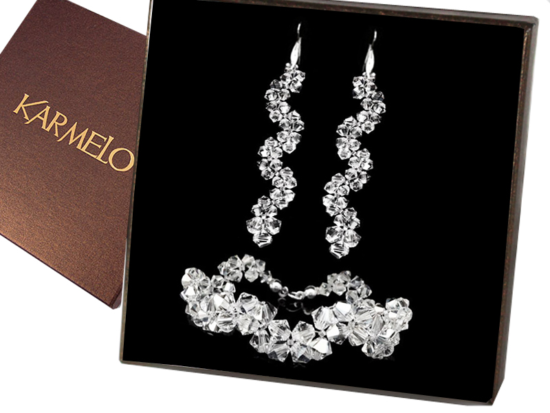 Svadobné šperky s kryštálmi Swarovski KP57 KPL