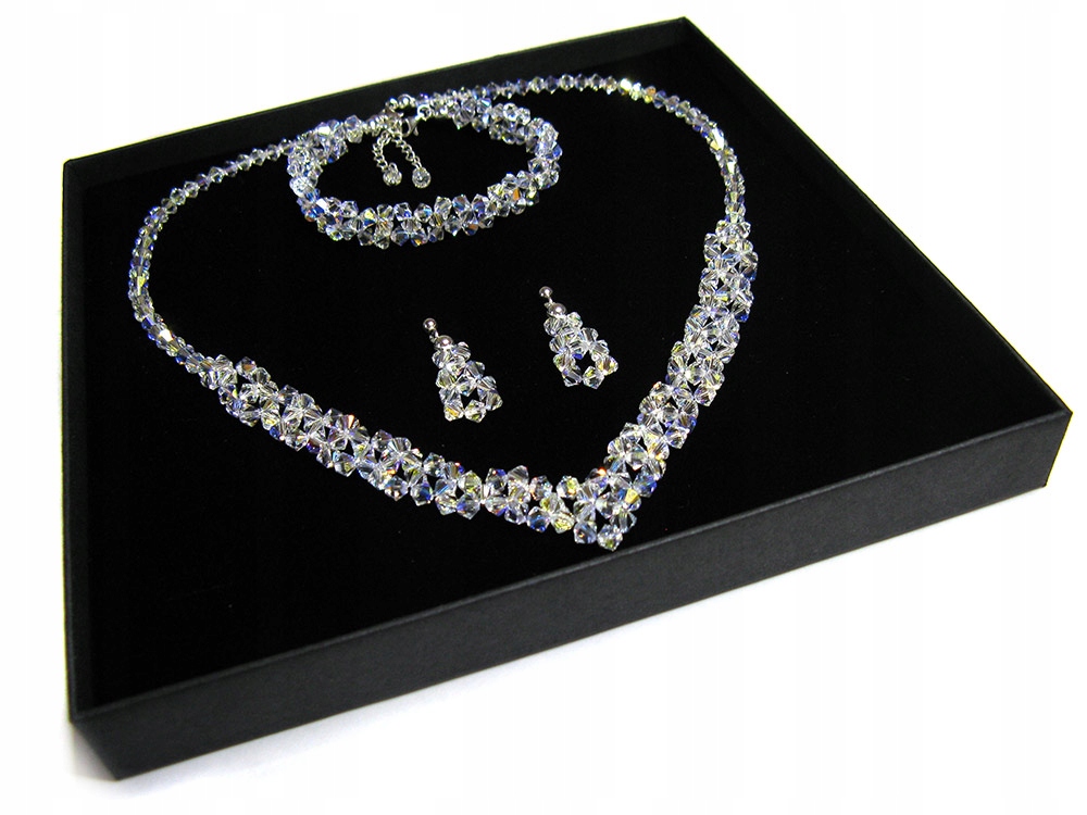 Svadobné šperky vyrobené z kryštálov Swarovski 501 AB