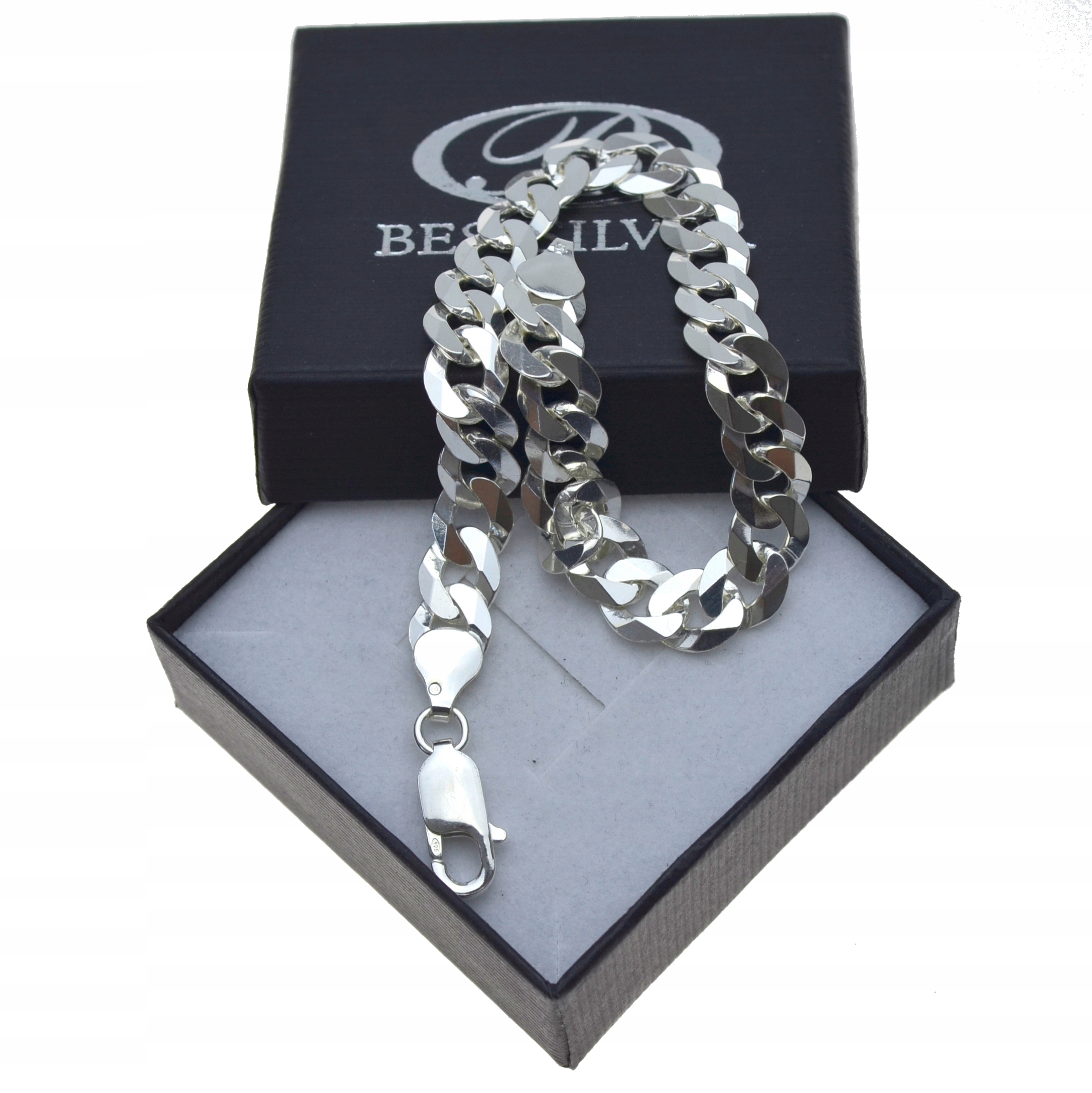Strieborný náramok 21 cm 8,5 mm strieborný 925