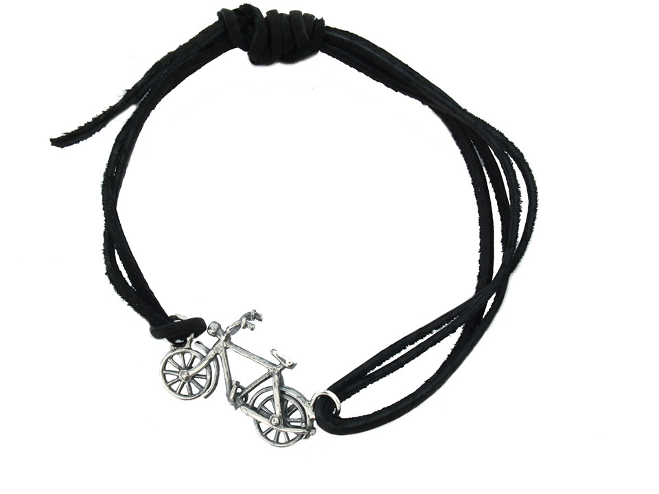 Náramok s buchnutím tangá Bicykel Lamp 03 Striebro