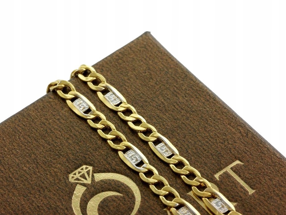 20,5 cm grécky náramok 6 mm zlato 585 14ct