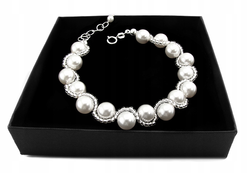 Náramok Arsylion vyrobený z perál Swarovski White