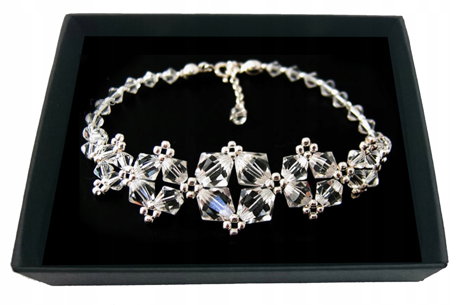 SVADOBNÝ náramok vyrobený z kryštálov SWAROVSKI 1648