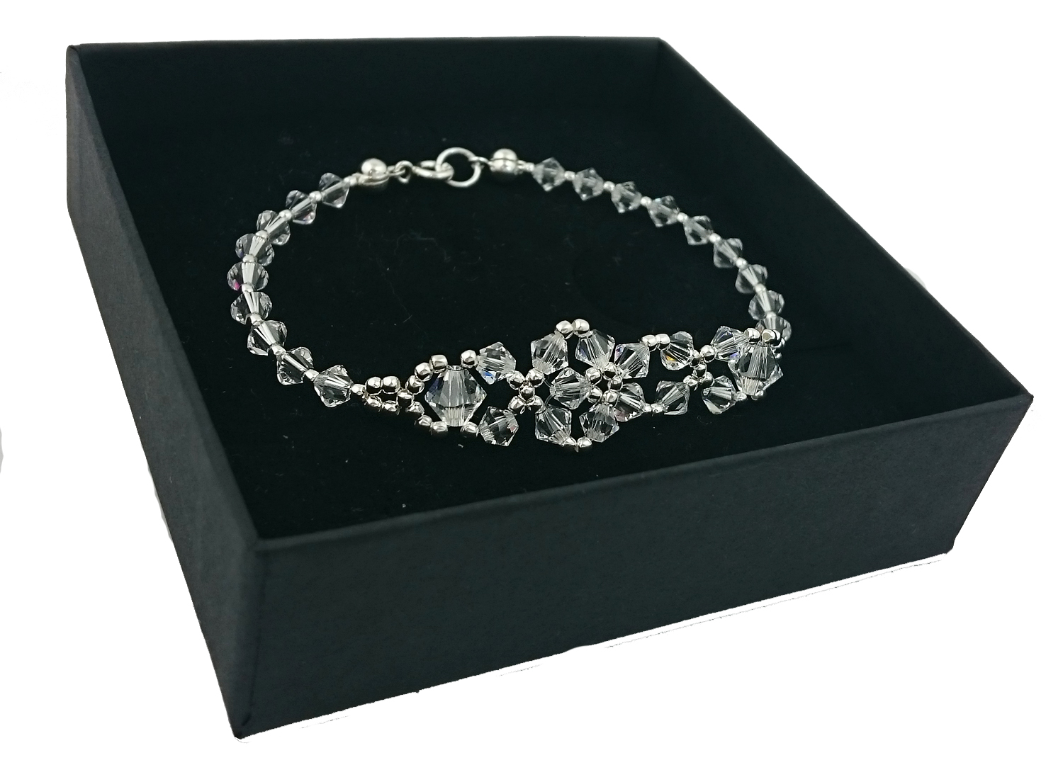 SVADOBNÝ náramok s kryštálmi SWAROVSKI 1778