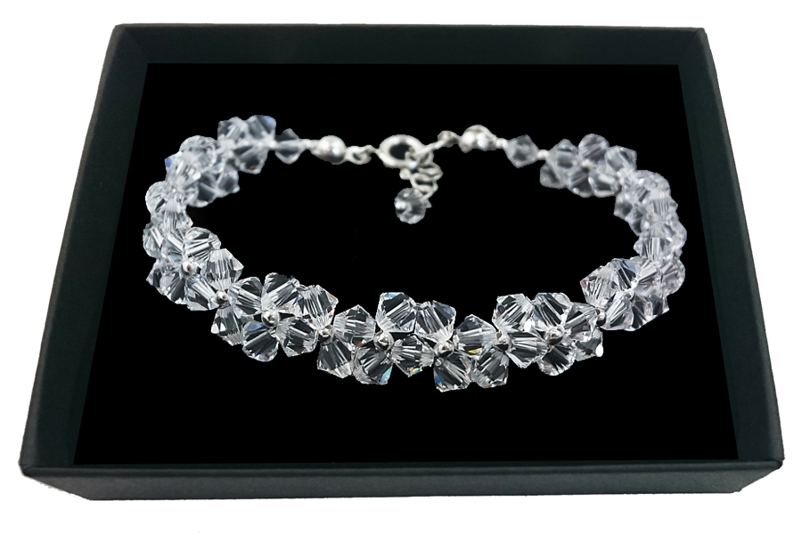 Svadobný náramok z kryštálov Swarovski 1993