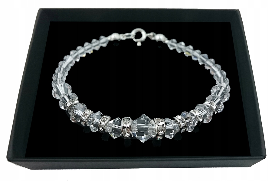 SVADOBNÝ náramok s kryštálmi SWAROVSKI 448