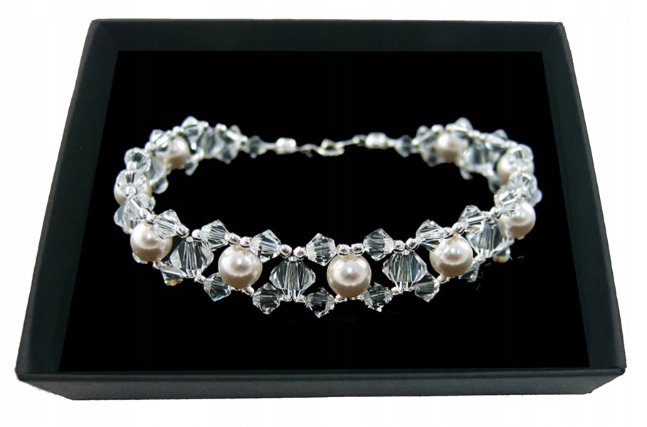 Svadobný náramok z Swarovski Crystals 561