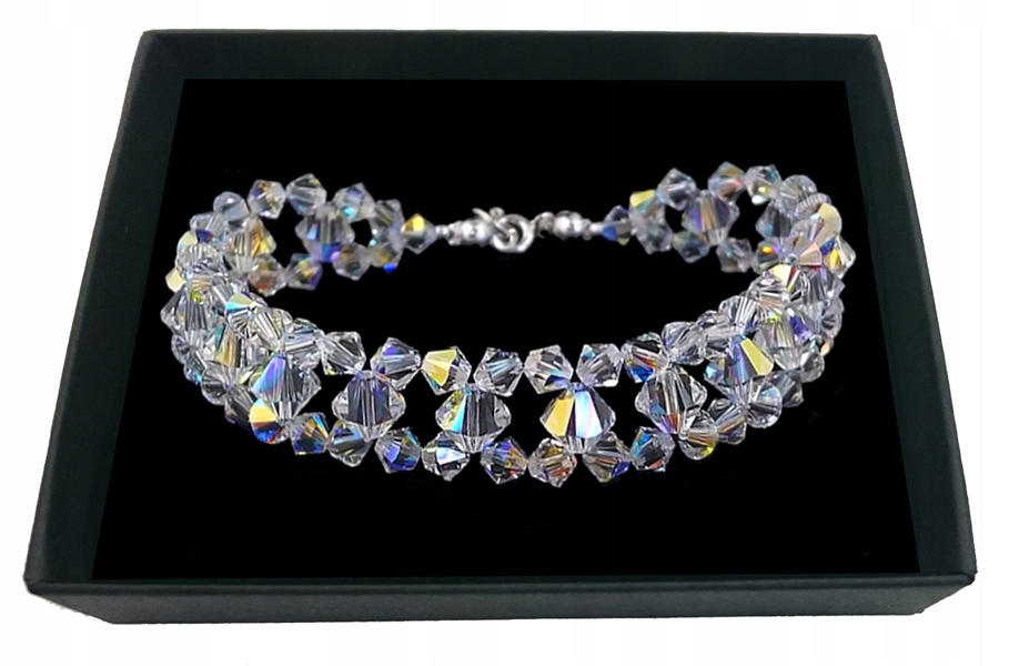 SVADOBNÝ náramok vyrobený z kryštálov SWAROVSKI 571