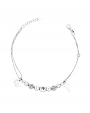 Náramok SILVER s krížikom SRDCE pr 925