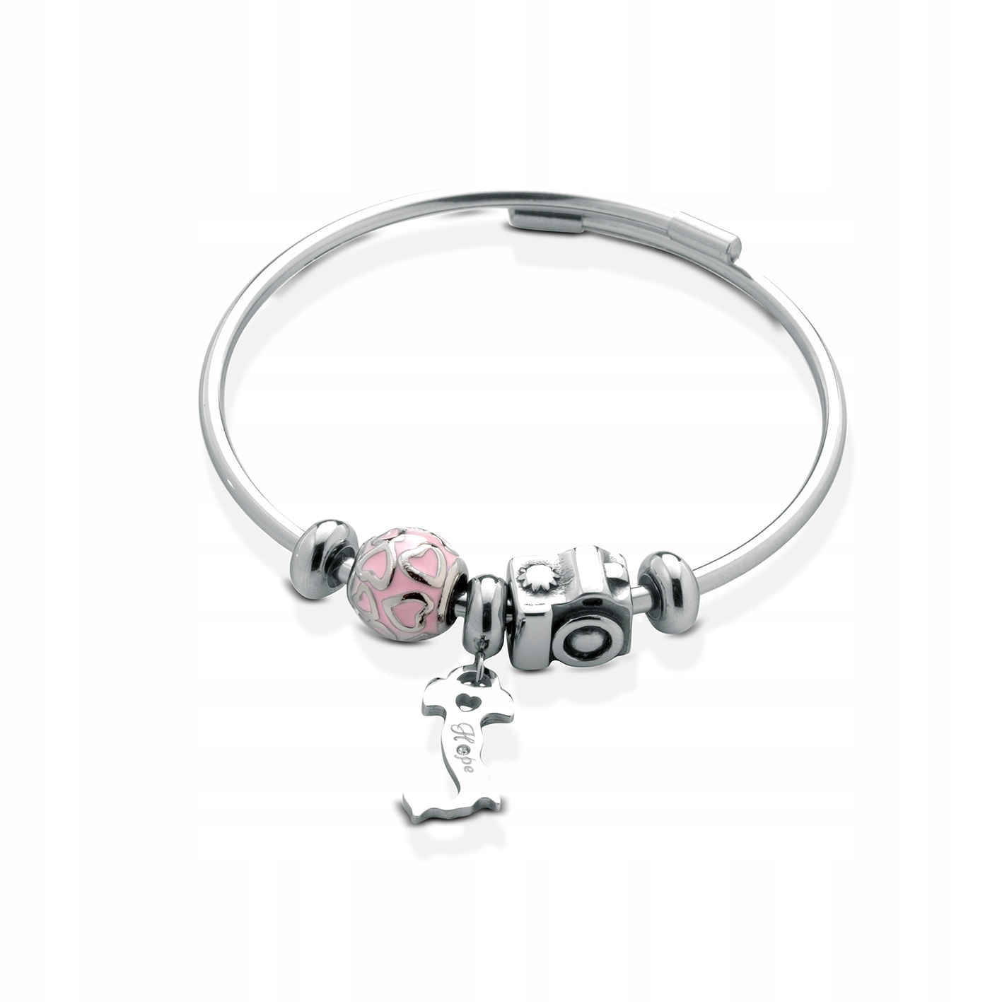 Náramok SILVER s príveskami OCEL 316L
