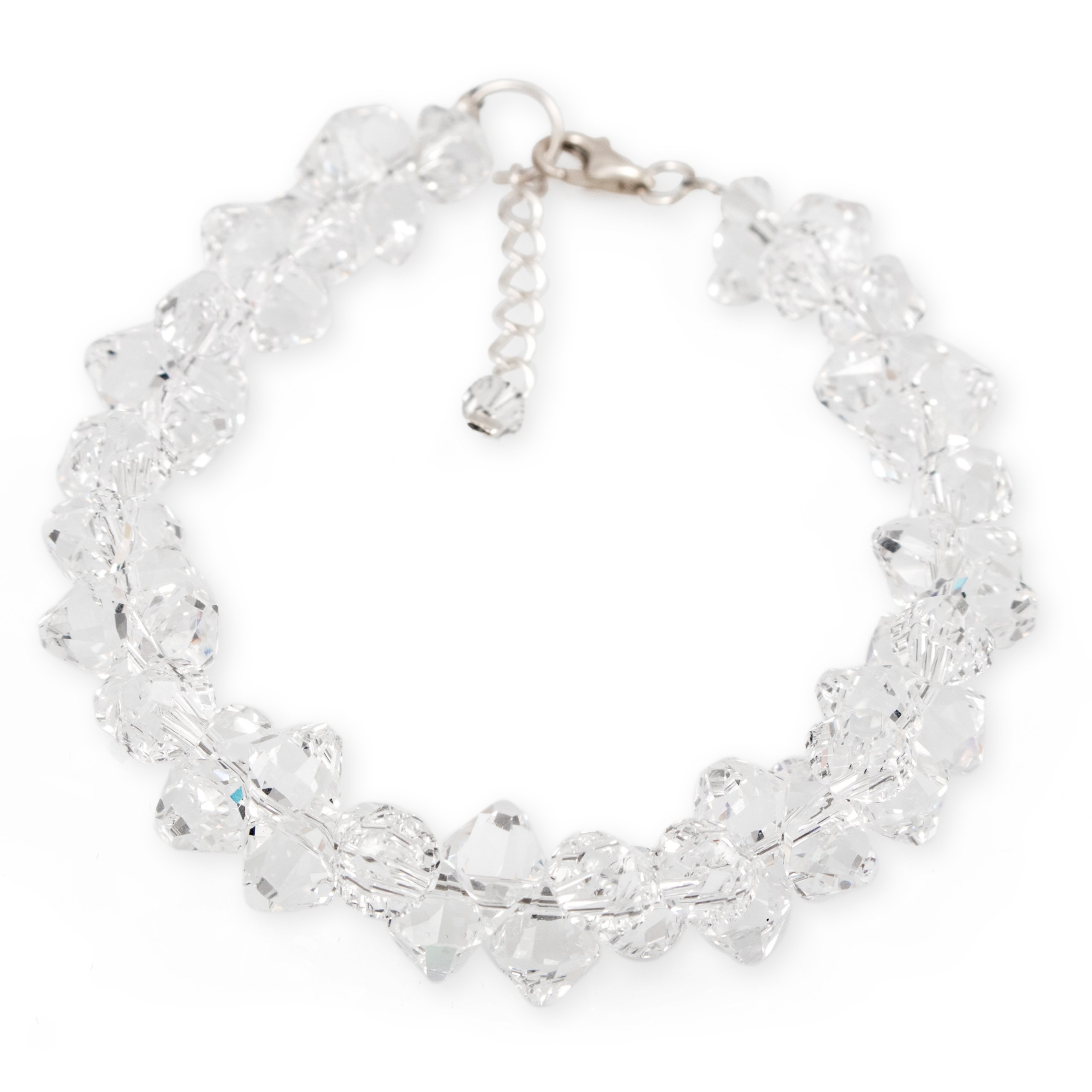 Náramok Swarovski číre svadobné kryštály