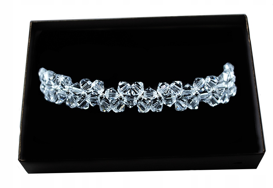 Svadobný náramok zo striebra krištáľový SWAROVSKI BR60