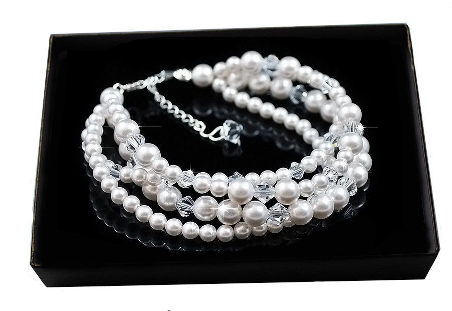 Strieborný náramok SWAROVSKI BR72 svadobný dar