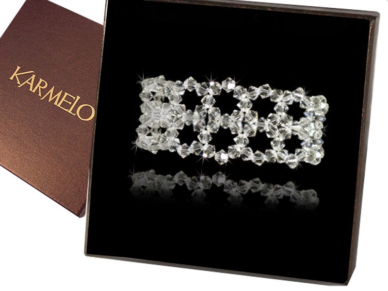 Svadobný náramok s kryštálmi Swarovski BR108