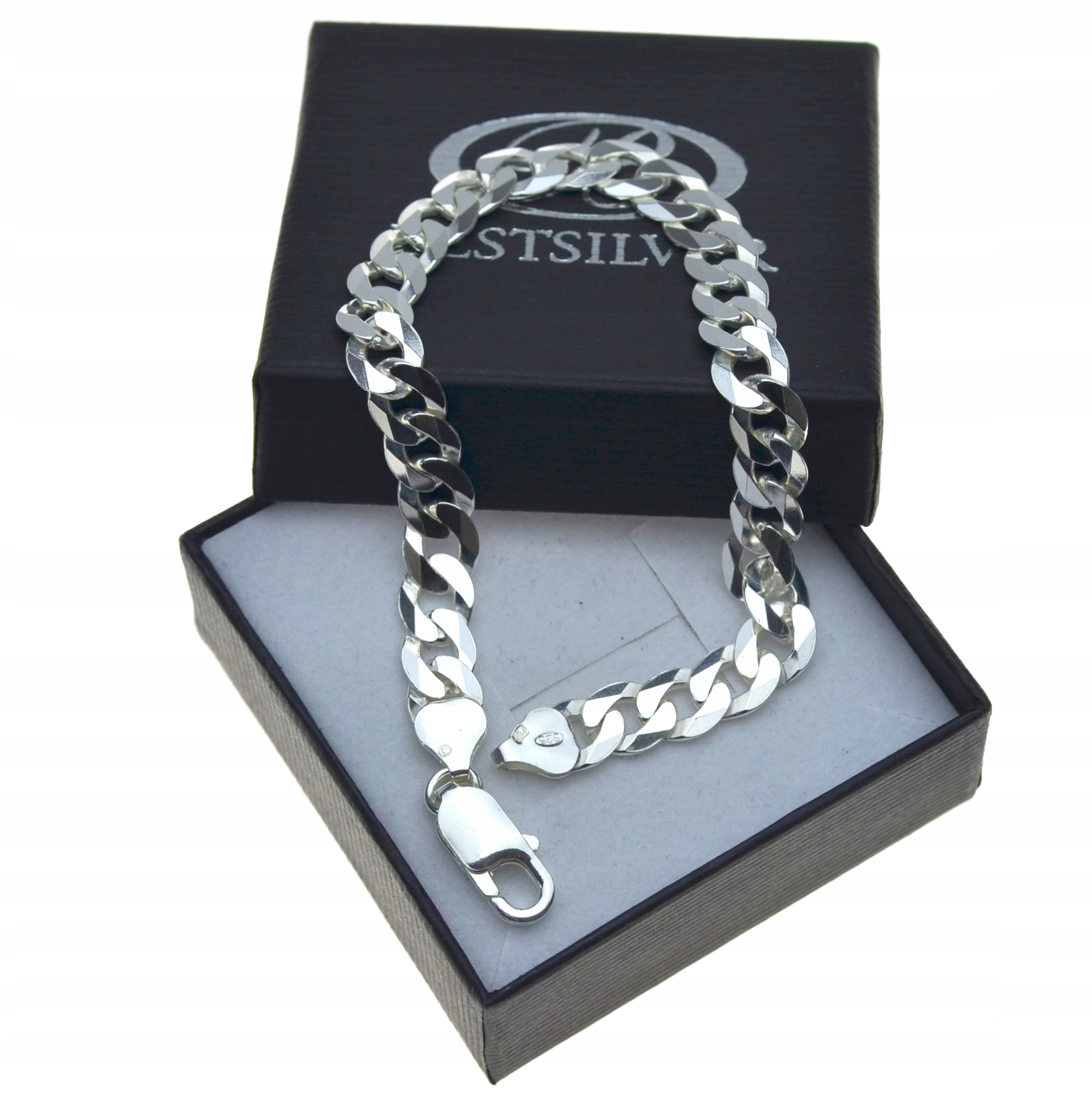 Strieborný náramok Pánsky stimulátor 23cm Silver 925