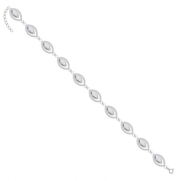 Náramok Swarovski, svadobné šperky