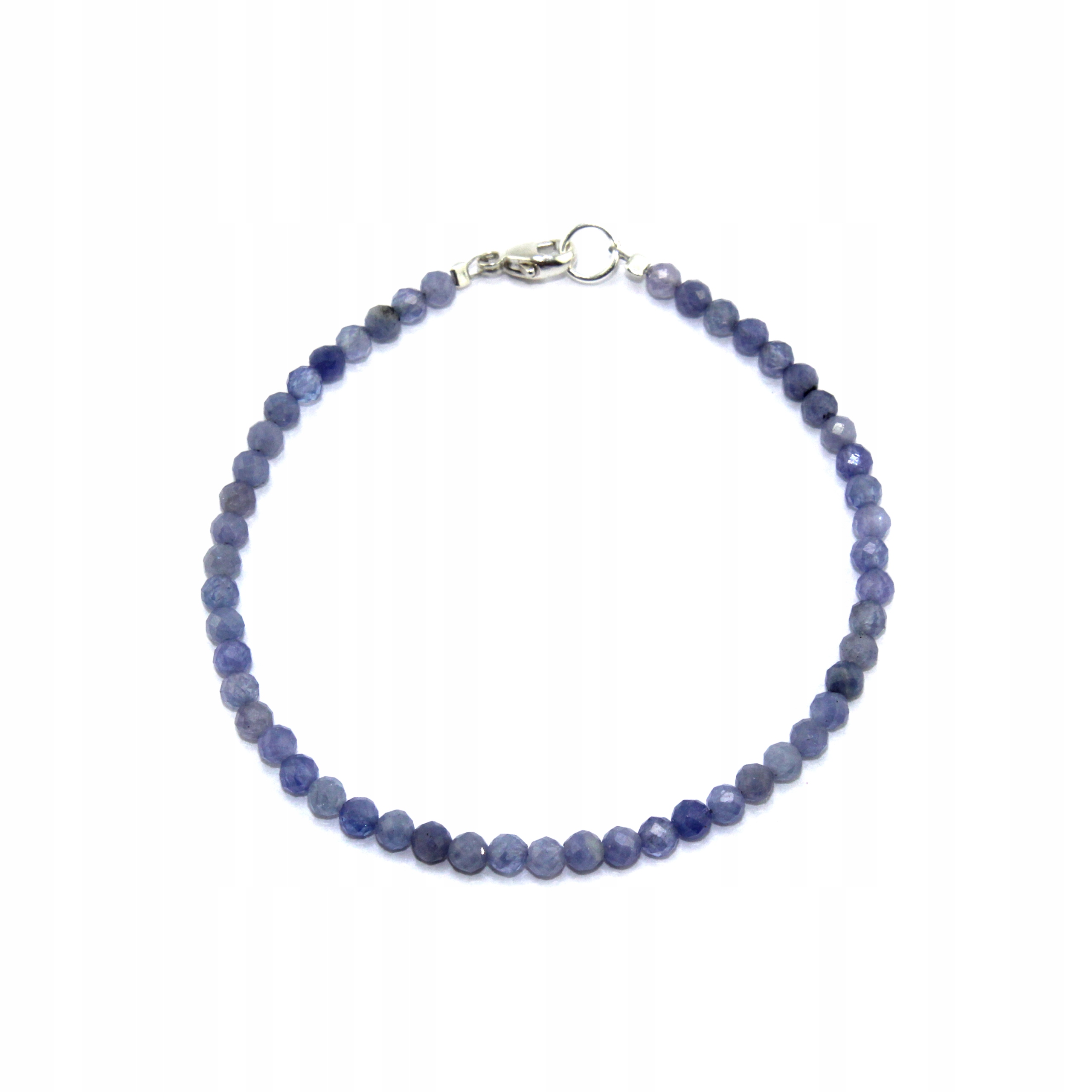 Prírodný náramok Tanzanit 3 mm 925