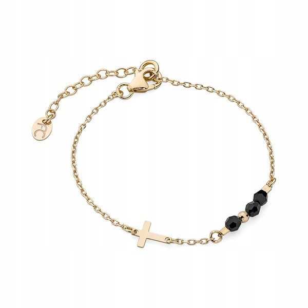 Čierna Bracess Crystal Swarovski 4 mm