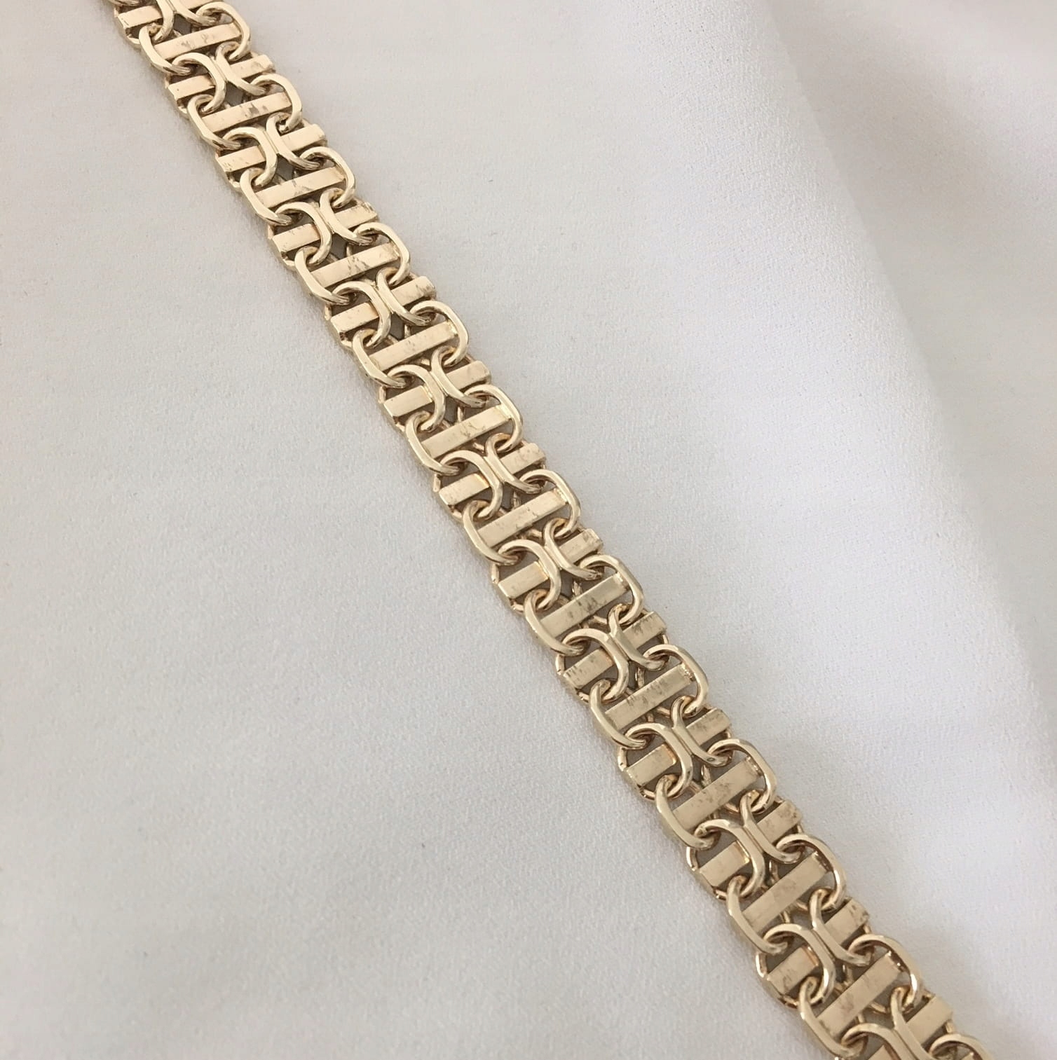 Náramok pre rebrík žltého zlata 22 g 22,5 cm
