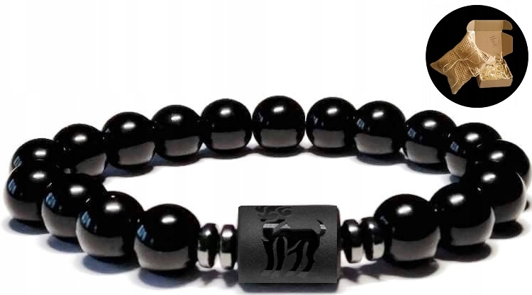 Náramok kameň Onyx Známky Zodiac Ram