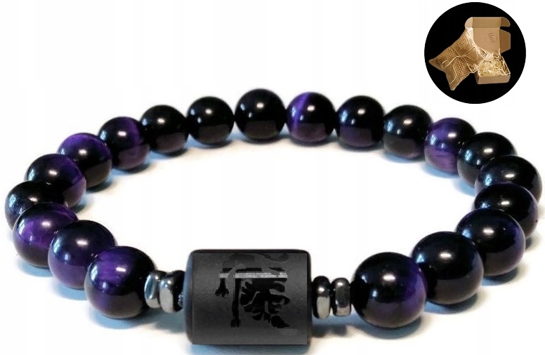 Náramok Kameň Tiger Eye Zodiac Lion Lion