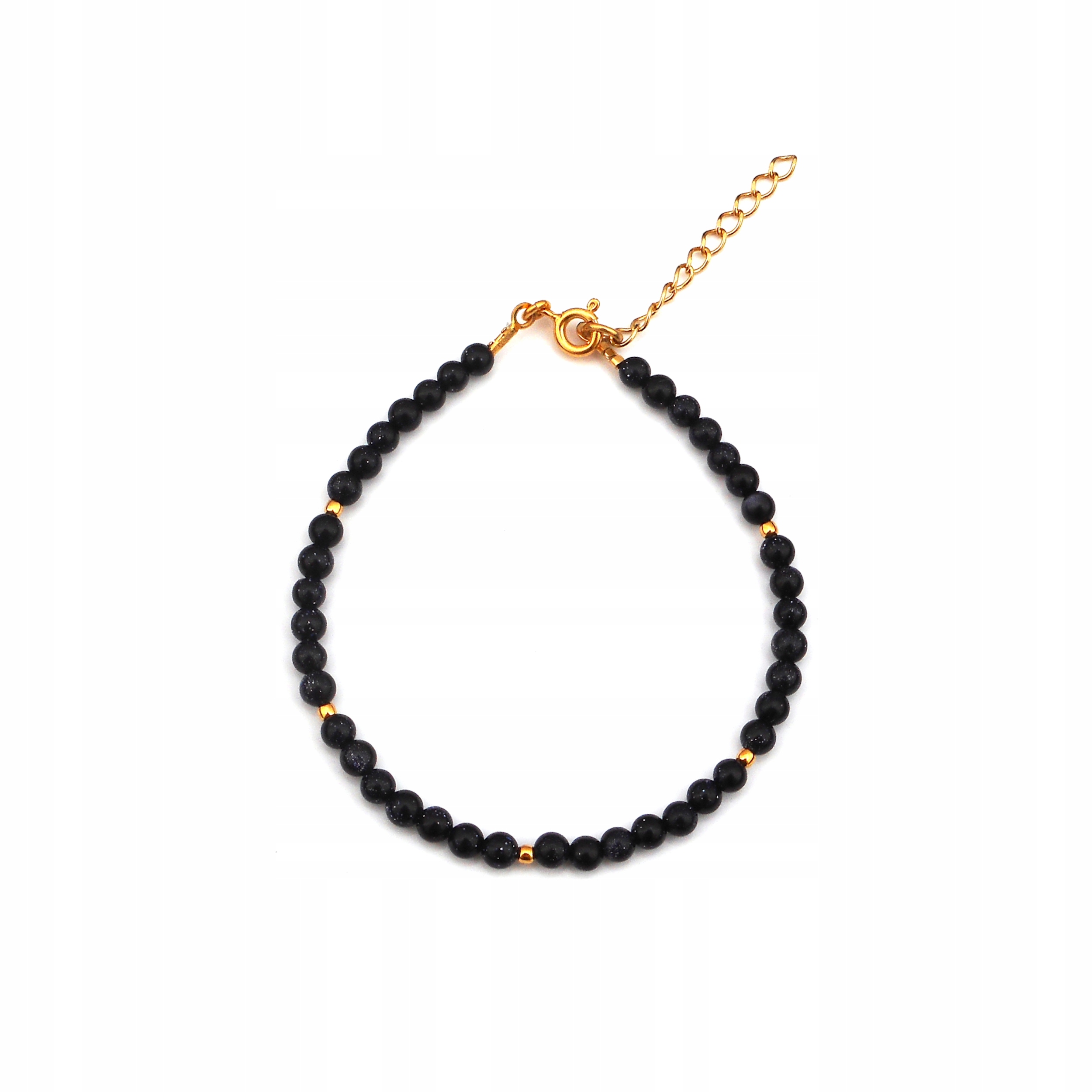 Náramok Stone Night Káhira 4,5 mm striebro 925 24k