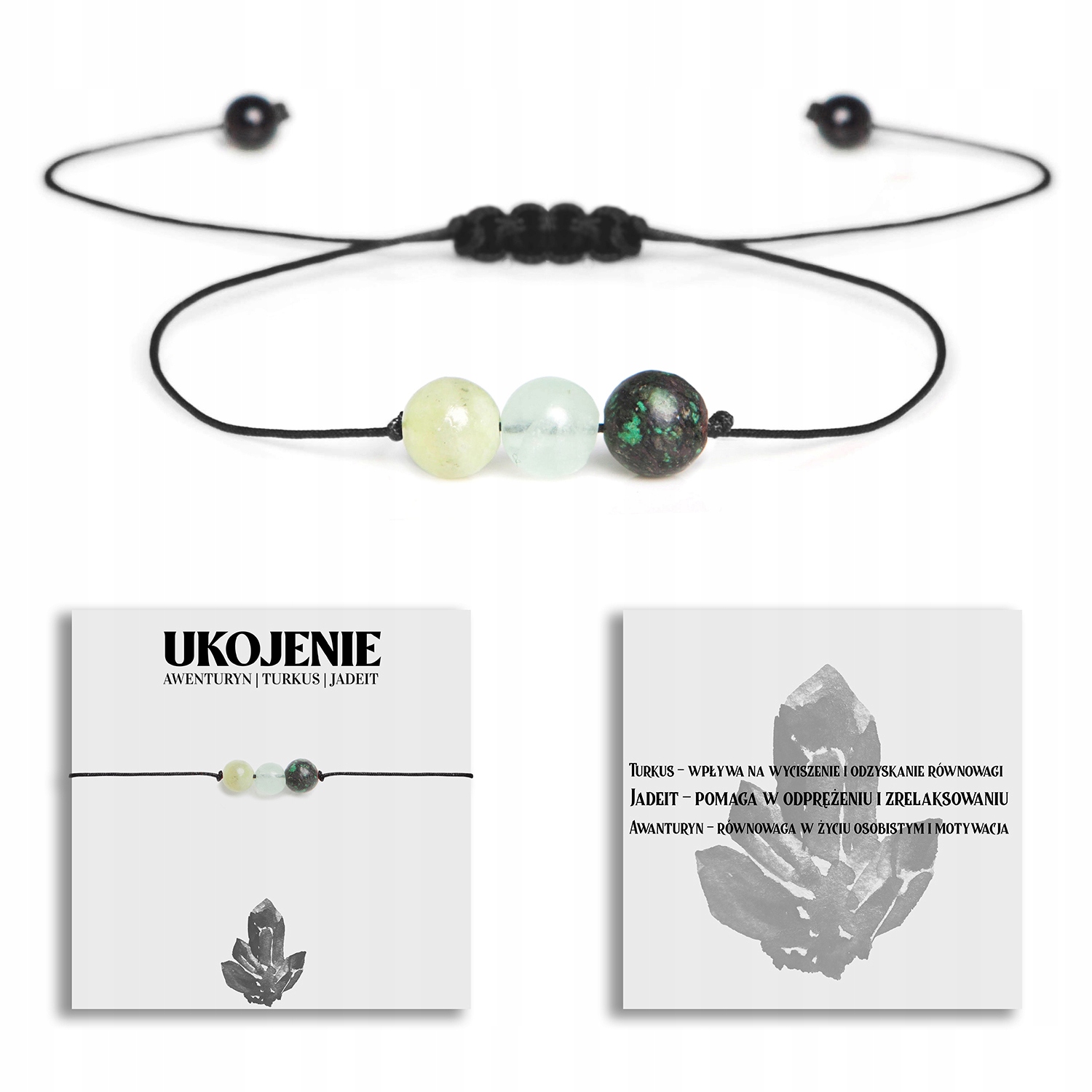Náramok prírodné kamene amulet reliéf