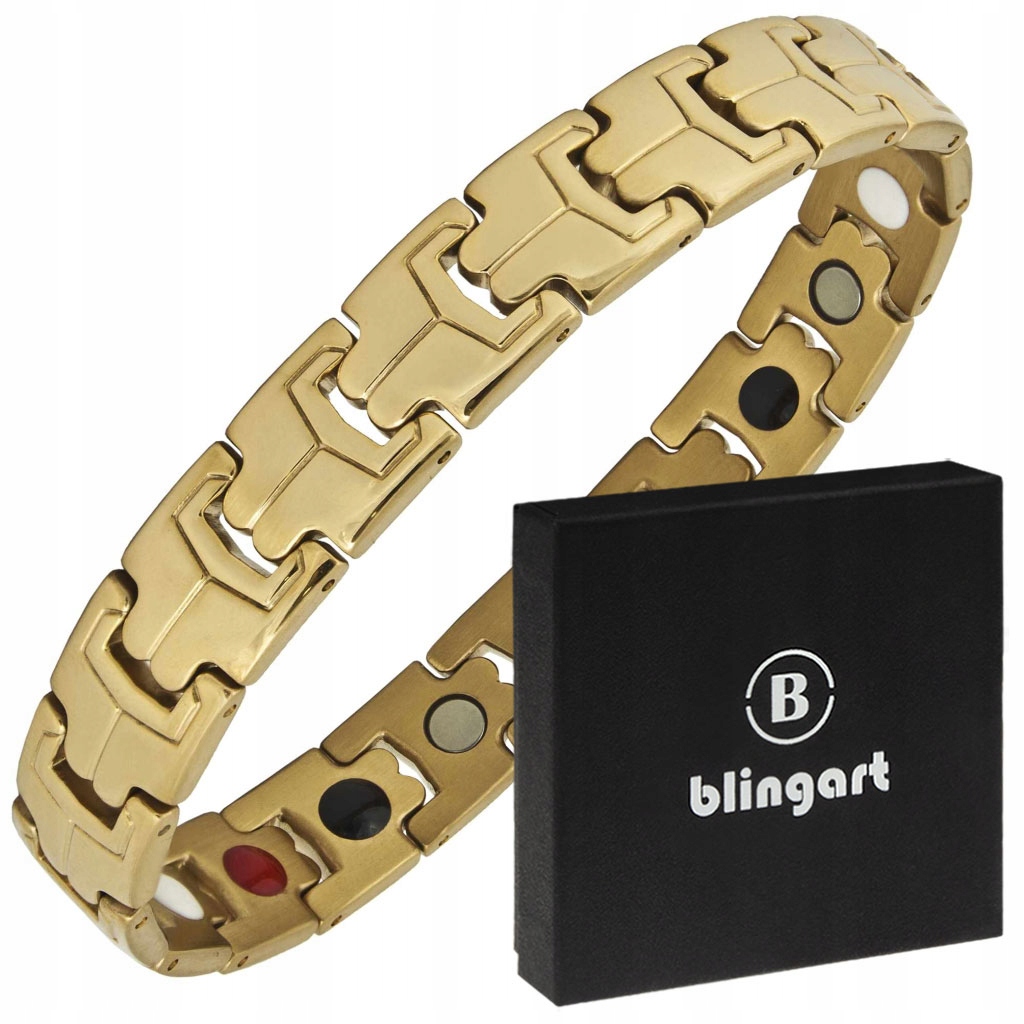 Magnetický náramok Gilded Pánsky široký