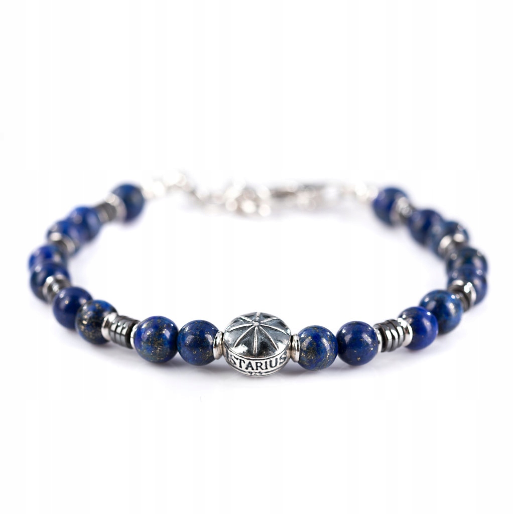 Strieborný Istarius Blue Pánsky náramok 11