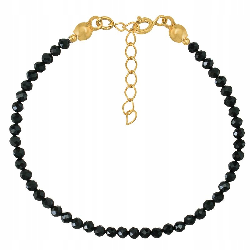 Zlákaný náramok spinel 17 cm striebro 925