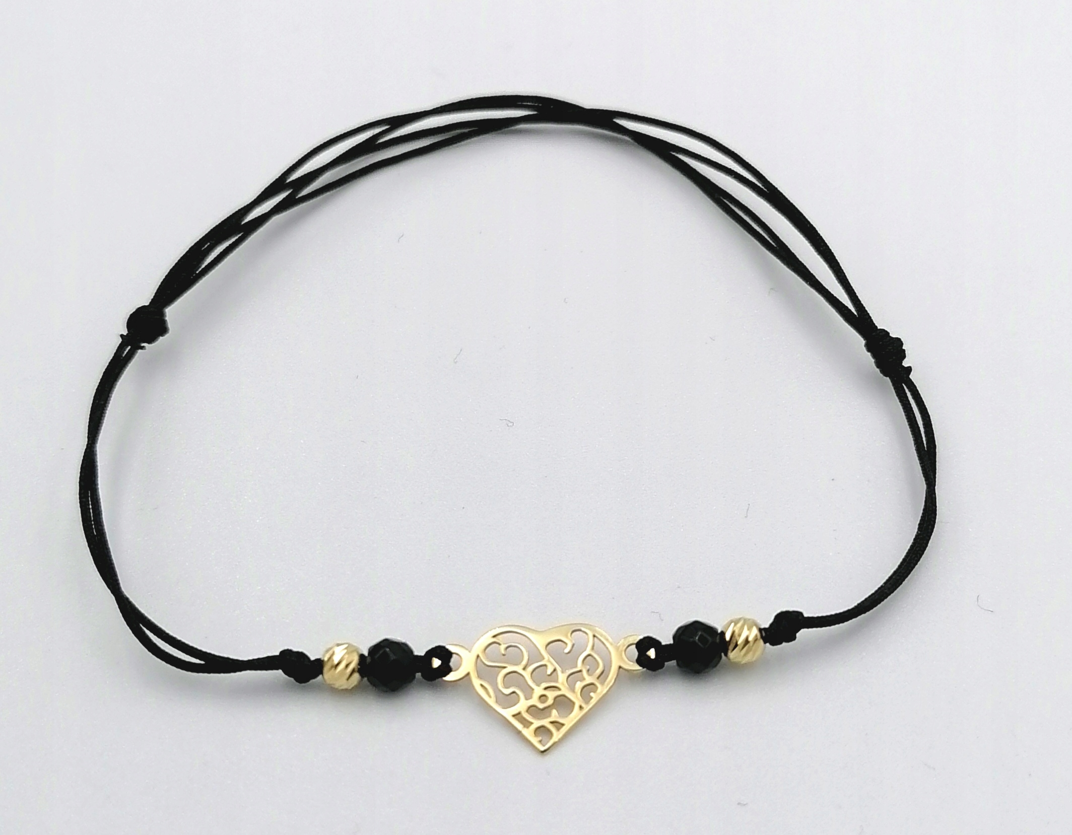 Náramok Srdce Openwork String 585