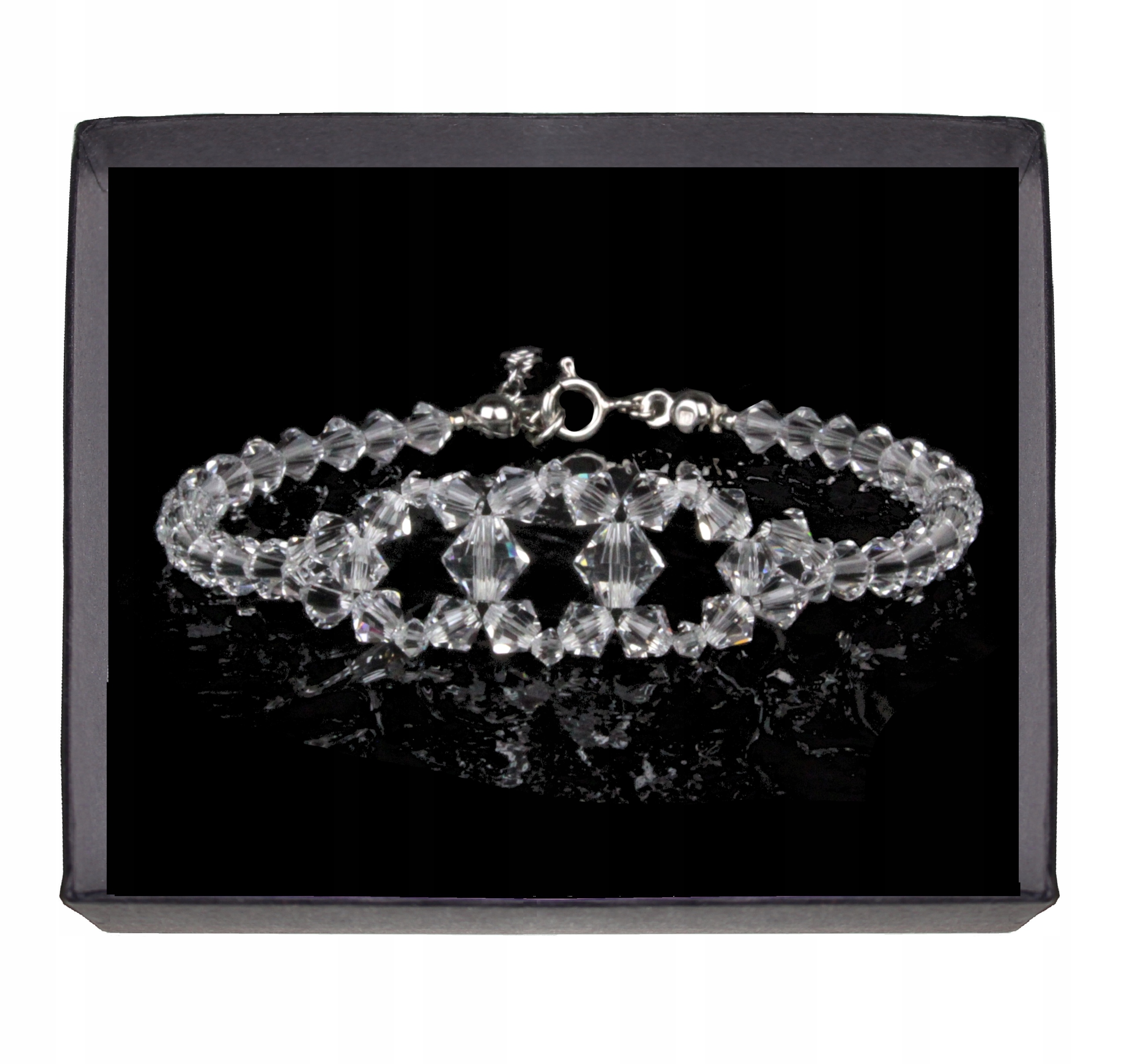 Svadobný náramok s kryštálmi Swarovski, striebro 925