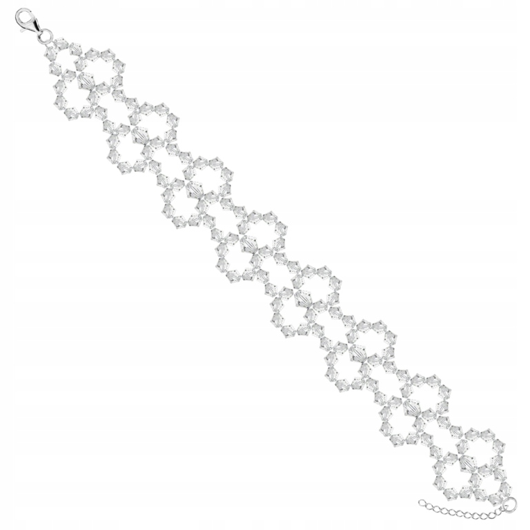 Svadobný náramok s kryštálmi Swarovski
