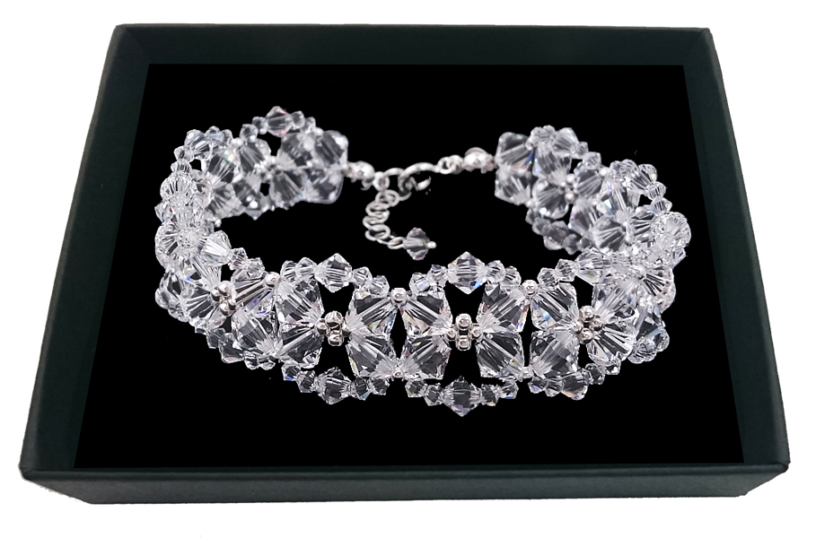 Svadobný náramok s kryštálmi SWAROVSKI 1951