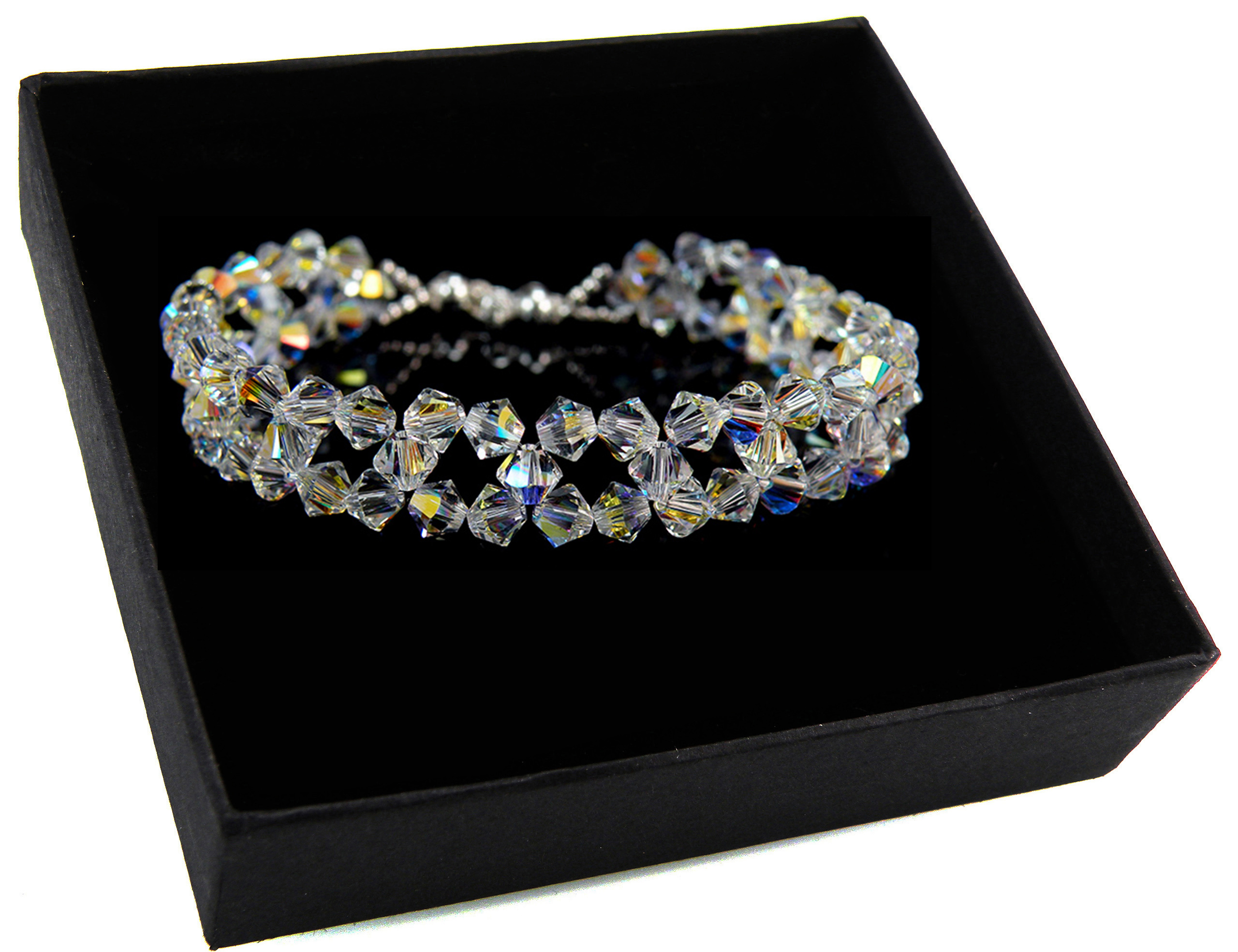 Svadobný náramok vyrobený z krištáľov SWAROVSKI
