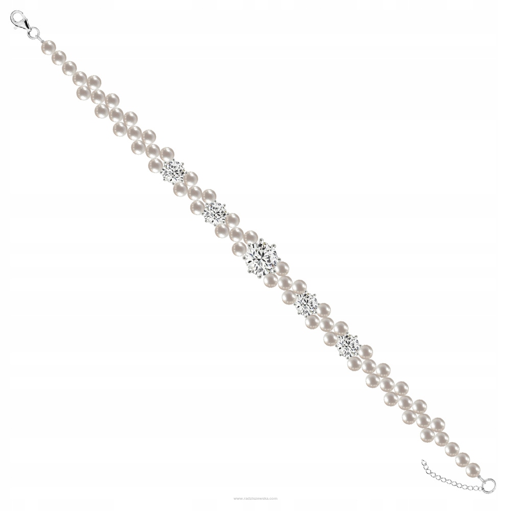 Svadobný náramok z perál SWAROVSKI
