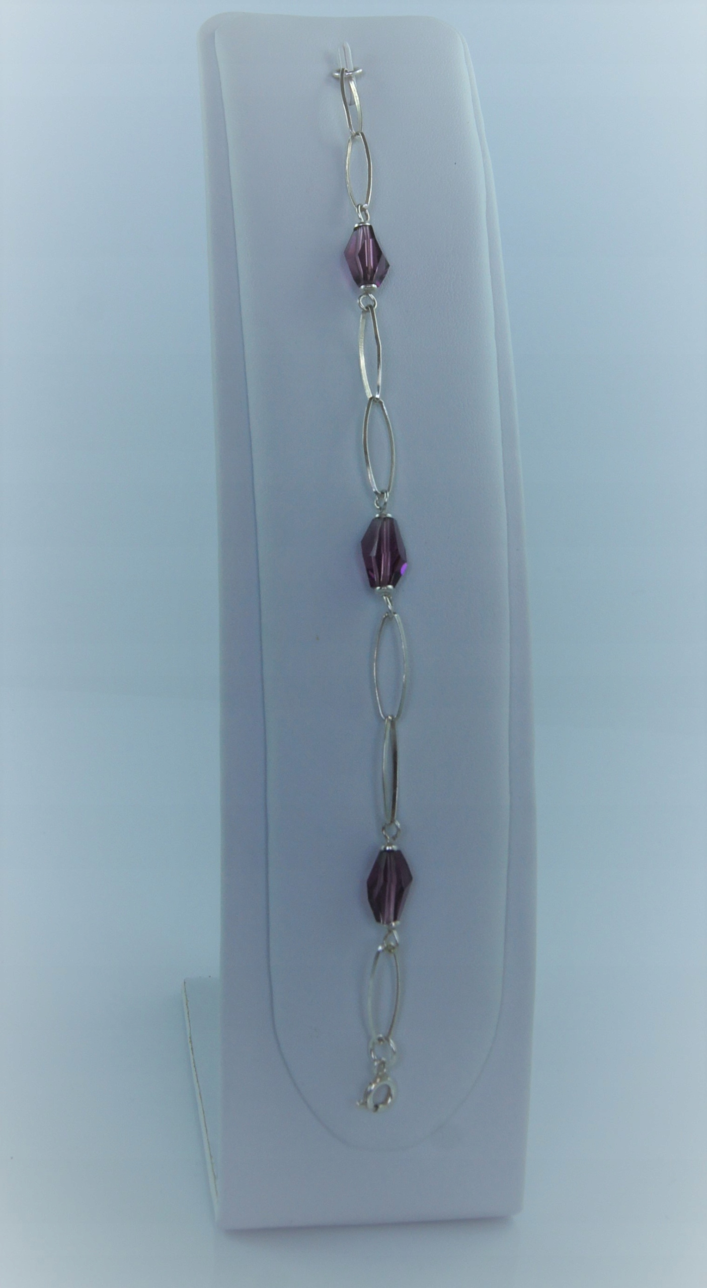 Strieborný náramok Beauty Crystal 12 SWAROVSKI EL