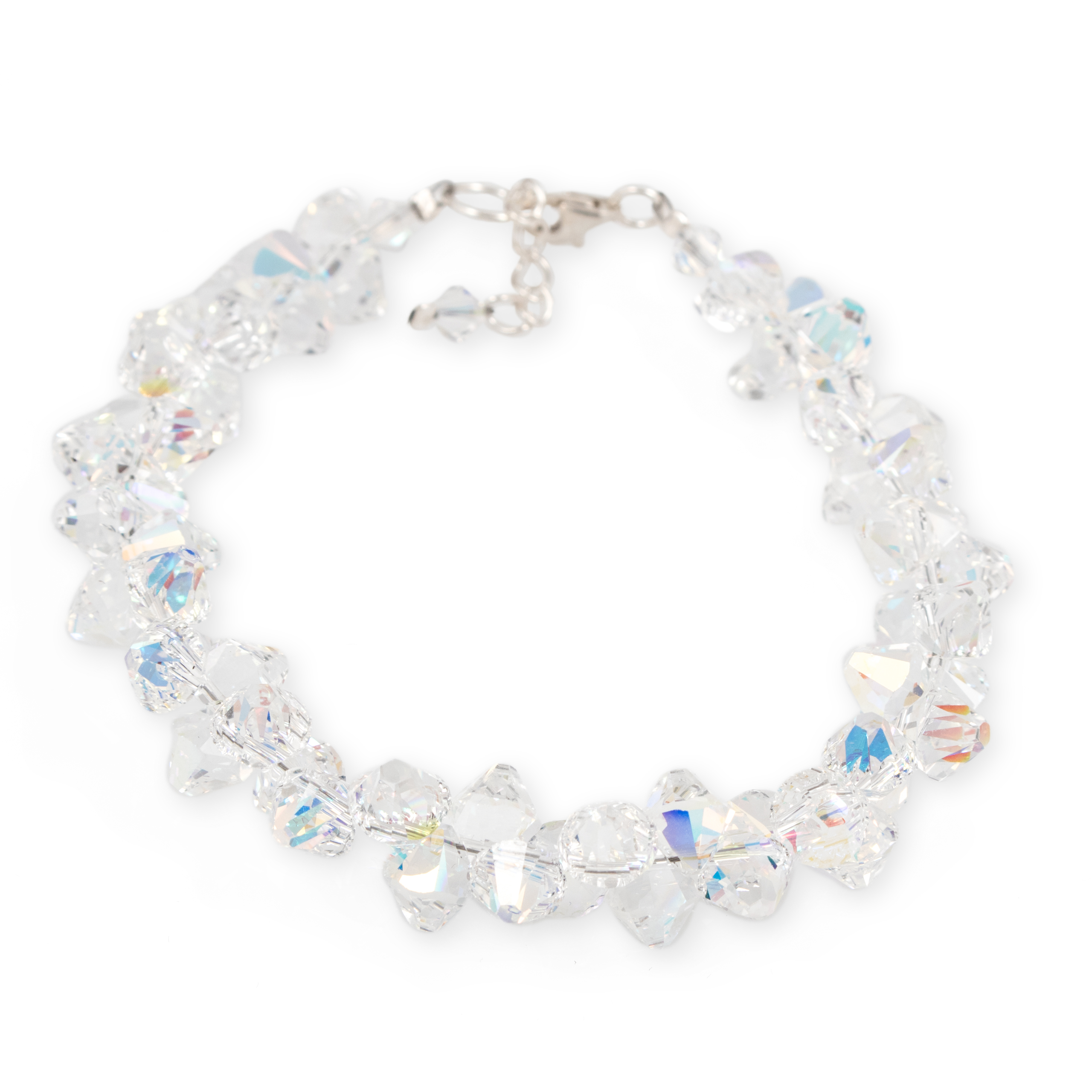 Strieborný náramok ENGELKE SWAROVSKI s trblietavým AB