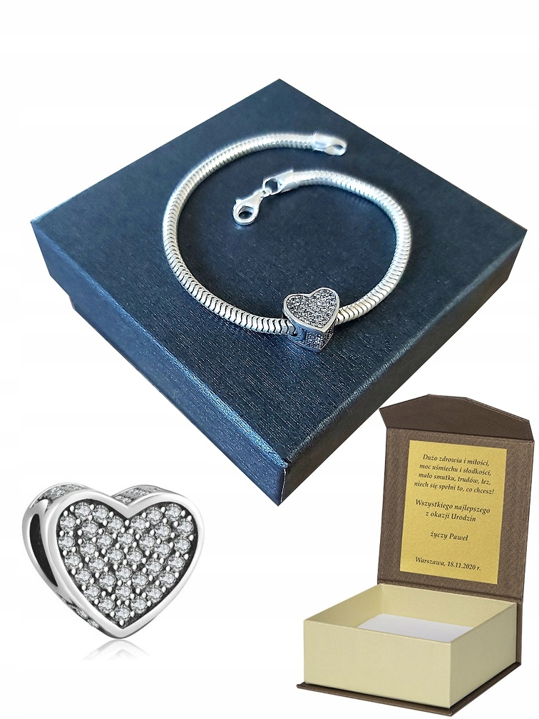 Strieborný náramok pre Pandora CHARMS ZADARMO B134