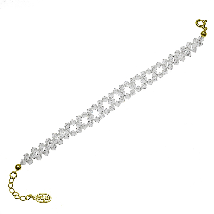Pozlátený náramok Swarovski Elements