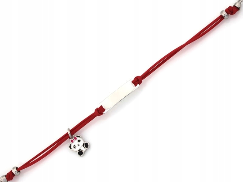 Náramok s tanierom-panda