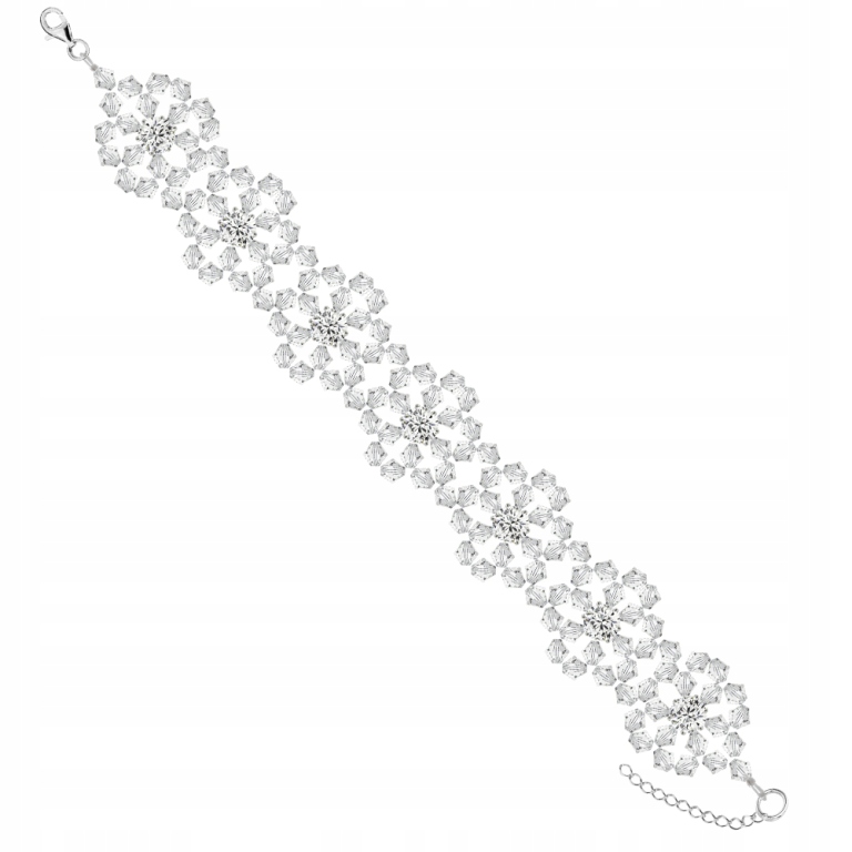 Náramok s kubickými zirkónmi s kryštálmi SWAROVSKI