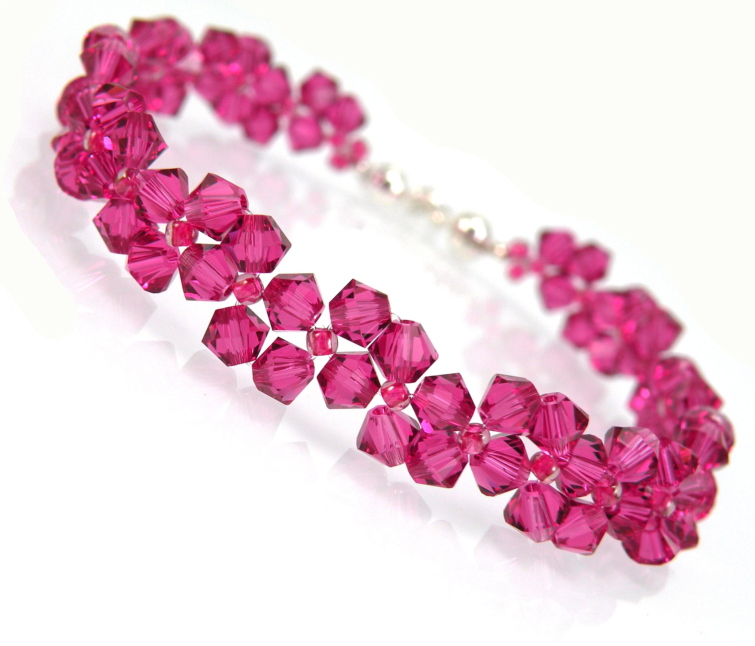 Swarovski Pink Fuchsia Crystal Bracelet